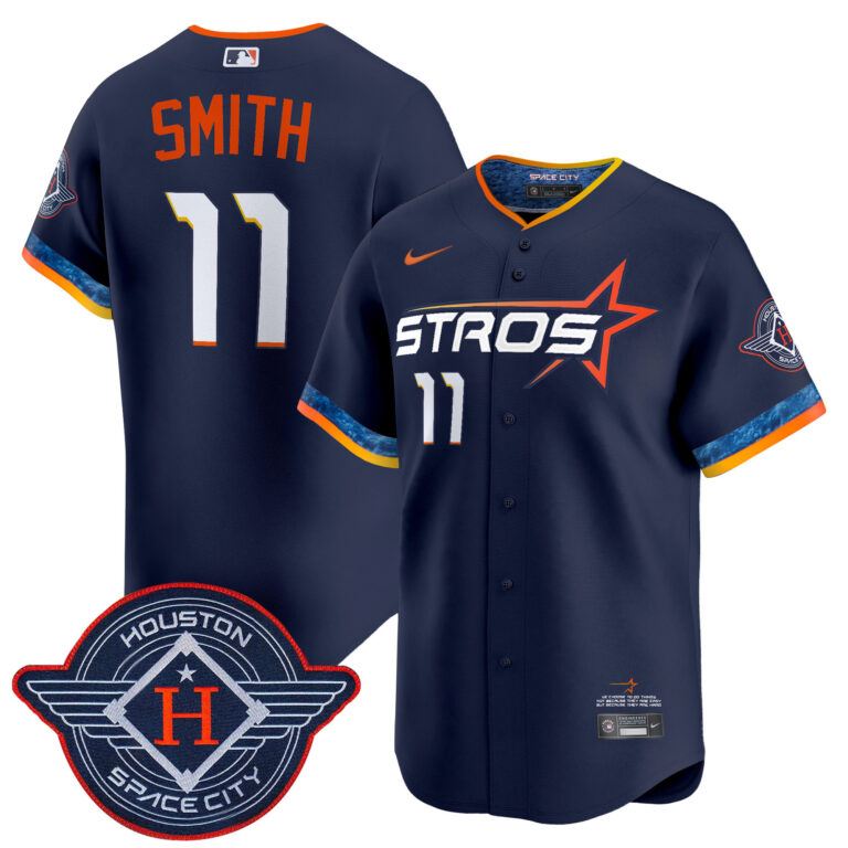 Men Houston Astros #11 Smith blue 2025 City Connect Vapor Premier Limited Jersey